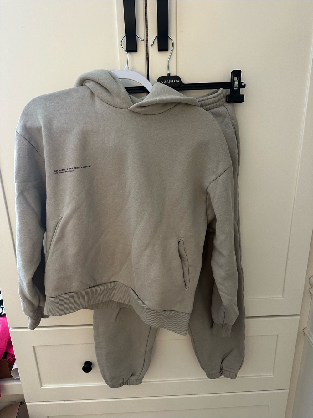 Pangaia Light Gray Hoodie & Joggers Set